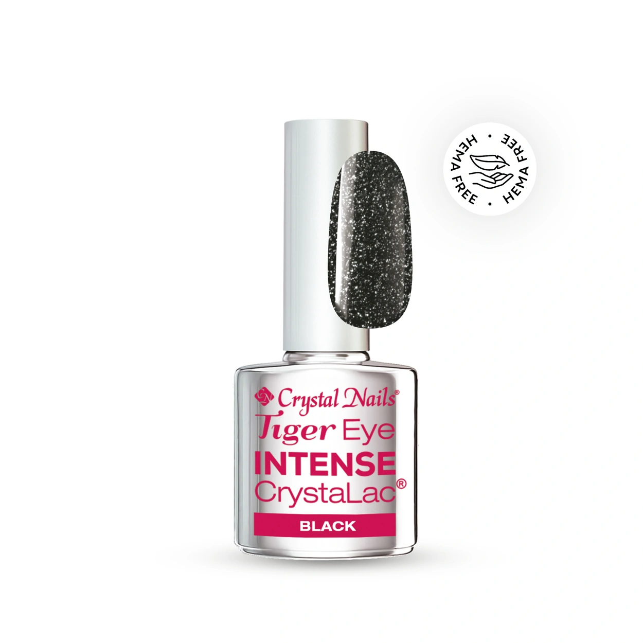Crystal Nails Tiger Eye Intense CrystaLac - Black 4ml főképe